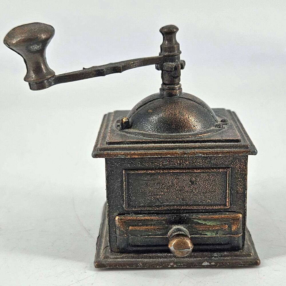 Vintage Miniature Coffee Grinder Durham Industries Die Cast Metal